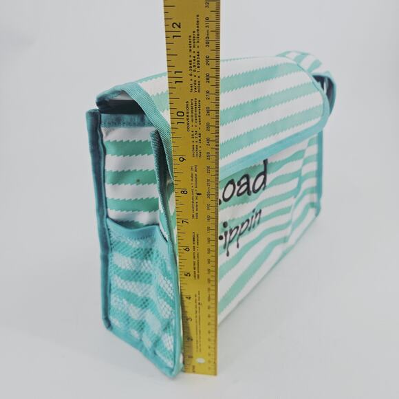 Thirty One Pack and Pull Caddy Aqua White Baby Bag for Diaper Wipes Road Trip - Picture 8 of 11